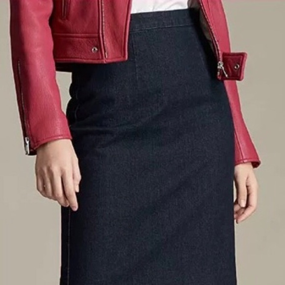 GIRDEAR Denim skirt with zipper on the back